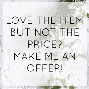 Make me whatever crazy offer you’d like!! 🥳